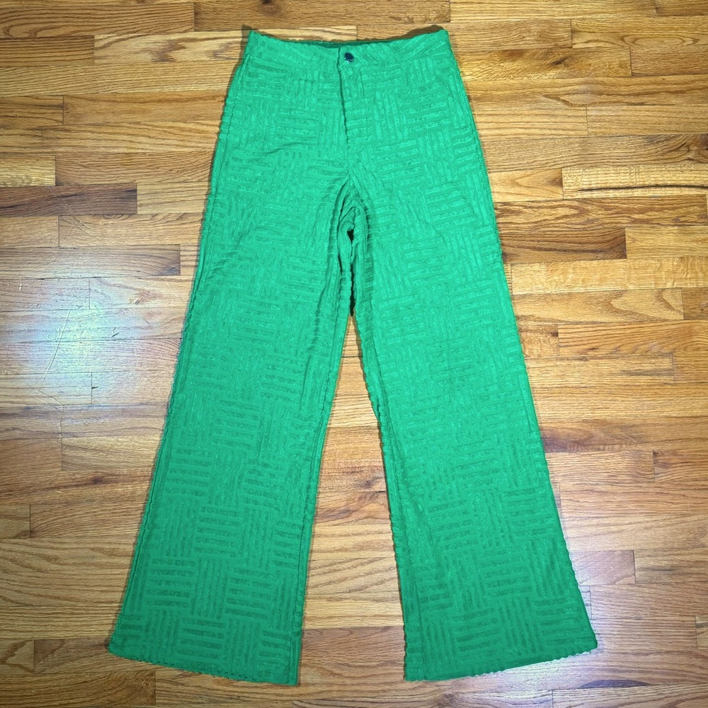 Cider Green Straight Leg Pants